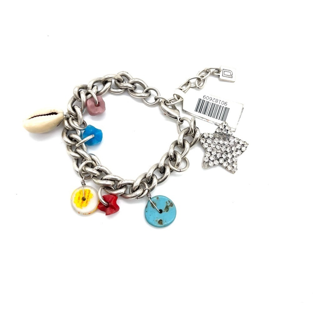 DANNIJO Beach charm Bracelet Silverstone